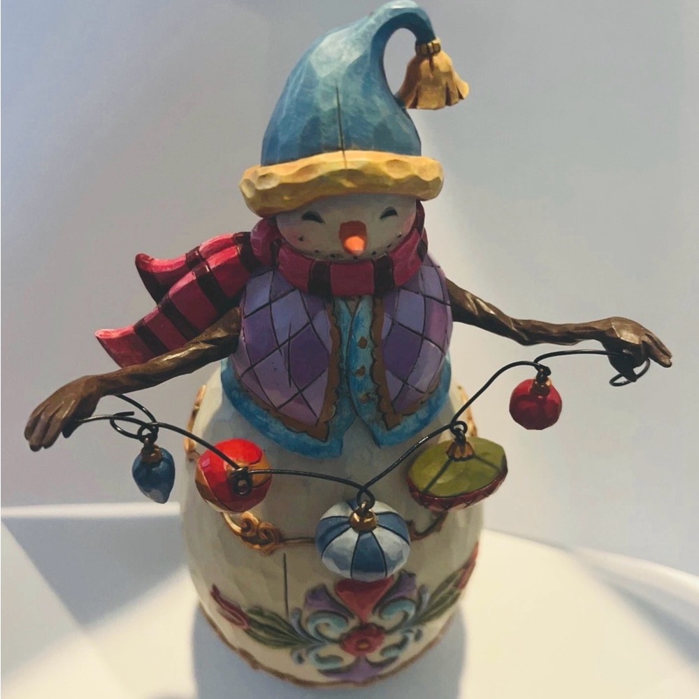 Jim Shore Festive collectible Snowman Figurine